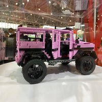 Thumbnail for Building Blocks MOC Tech RC Off - Road Pink King Kong Barbie SUV Car Bricks Toy - 9