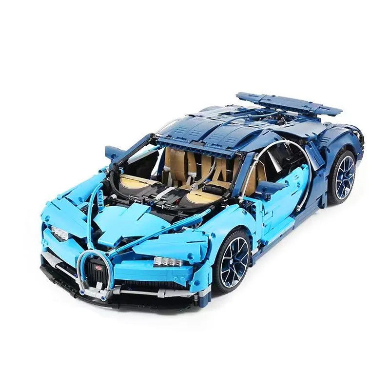 Building Blocks MOC Tech Supercar Bugatti Chiron Racing Car Bricks Toy - 1