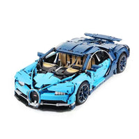 Thumbnail for Building Blocks MOC Tech Supercar Bugatti Chiron Racing Car Bricks Toy - 1