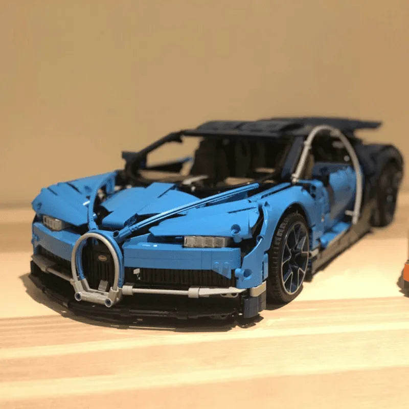 Building Blocks MOC Tech Supercar Bugatti Chiron Racing Car Bricks Toy - 6