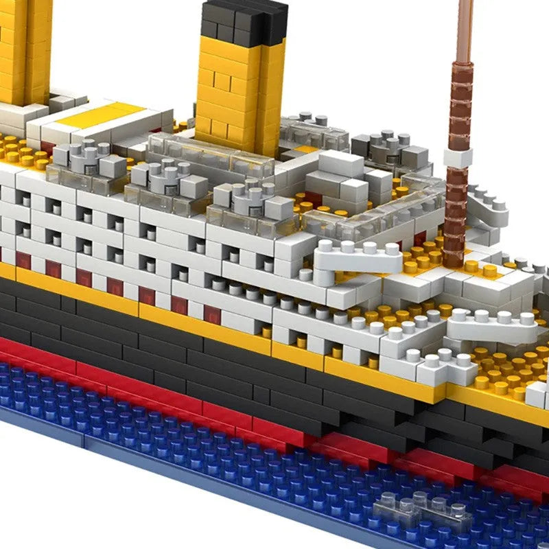 Building Blocks MOC Titanic Cruise Steam Ship MINI Bricks Boat Toys - 6