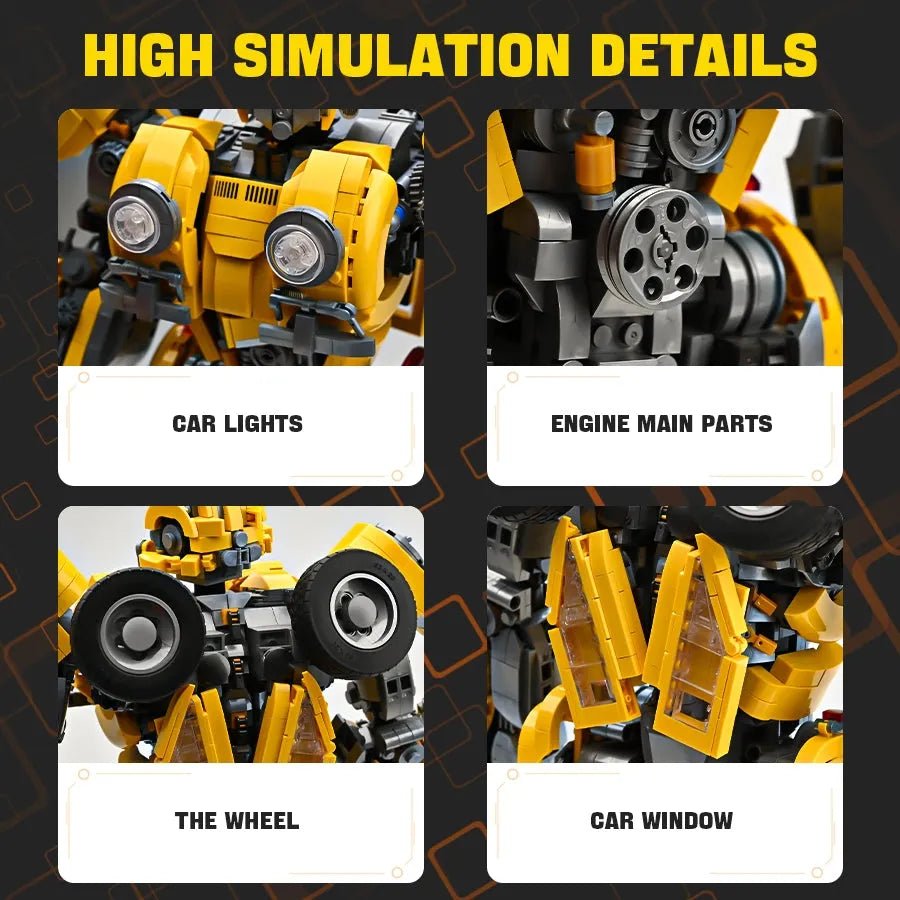 Building Blocks Transformers MOC Bumblebee Robot Bricks Toy 773 - 8