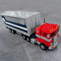 Thumbnail for Building Blocks MOC Transformers Optimus Prime Combined Carriage Truck Bricks Toy - 2