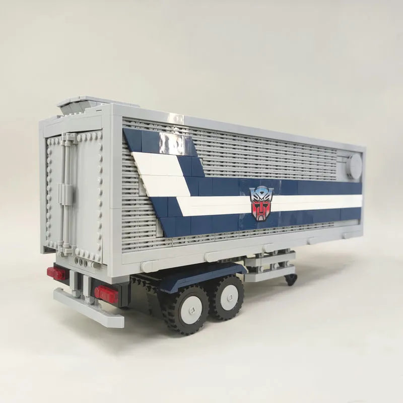 Building Blocks MOC Transformers Optimus Prime Combined Carriage Truck Bricks Toy - 1