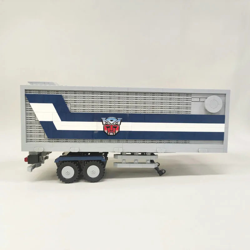 Building Blocks MOC Transformers Optimus Prime Combined Carriage Truck Bricks Toy - 12