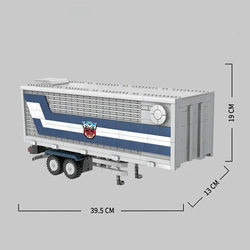 Building Blocks MOC Transformers Optimus Prime Combined Carriage Truck Bricks Toy - 4