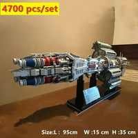 Thumbnail for Building Blocks MOC UCS Babylon EAS Agamemnon Spaceship Bricks Toy - 5