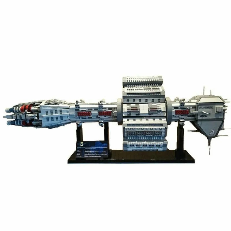 Building Blocks MOC UCS Babylon EAS Agamemnon Spaceship Bricks Toy - 1