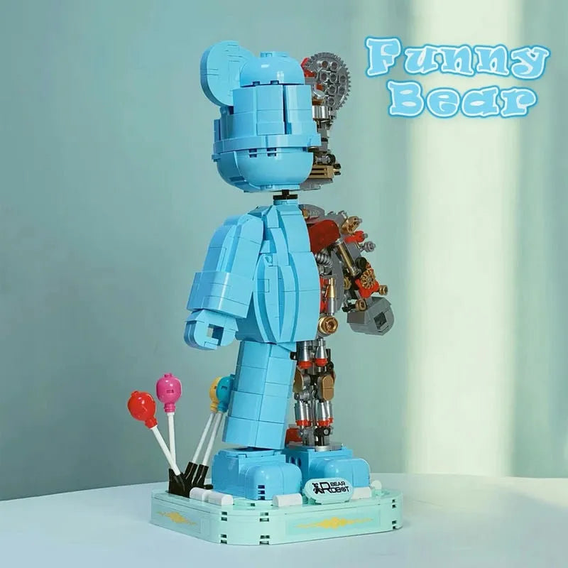 Building Blocks MOC Violent Half Bear Mechanical Robot Bricks Toy 6302 - 3