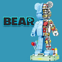 Thumbnail for Building Blocks MOC Violent Half Bear Mechanical Robot Bricks Toy 6302 - 2