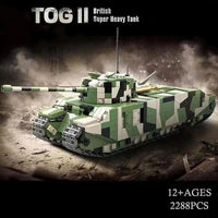 Thumbnail for Building Blocks MOC WW2 UK TOG II Heavy Tank Bricks Toys - 2