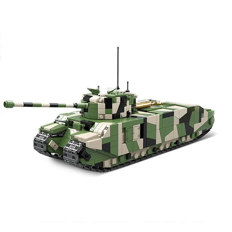 Building Blocks MOC WW2 UK TOG II Heavy Tank Bricks Toys Construction Set Toys - 1