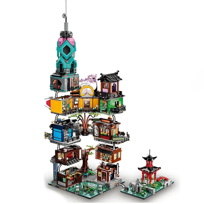 Building Blocks X19006 Ninjago MOC City Garden Bricks Toys - 3