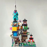 Thumbnail for Building Blocks MOC X19006 Ninjago City Gardens Bricks Toy - 9