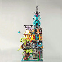 Thumbnail for Building Blocks MOC X19006 Ninjago City Gardens Bricks Toy - 5