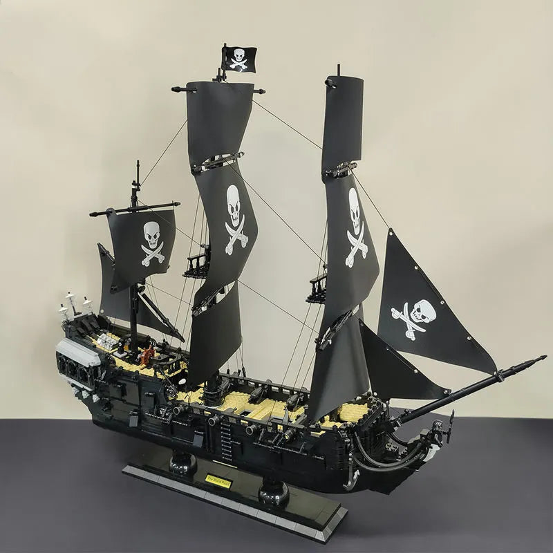 Building Blocks MOC Pirate Of The Caribbean Black Pearl Ship - 19