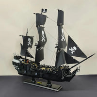 Thumbnail for Building Blocks MOC Pirate Of The Caribbean Black Pearl Ship - 12