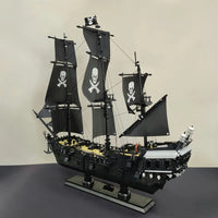 Thumbnail for Building Blocks MOC Pirate Of The Caribbean Black Pearl Ship - 10