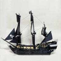 Thumbnail for Building Blocks MOC Pirate Of The Caribbean Black Pearl Ship - 5