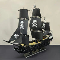 Thumbnail for Building Blocks MOC Pirate Of The Caribbean Black Pearl Ship - 20