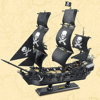 Thumbnail for Building Blocks MOC Pirate Of The Caribbean Black Pearl Ship - 14