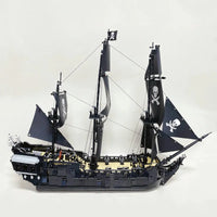 Thumbnail for Building Blocks MOC Pirate Of The Caribbean Black Pearl Ship - 3