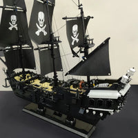 Thumbnail for Building Blocks MOC Pirate Of The Caribbean Black Pearl Ship - 11
