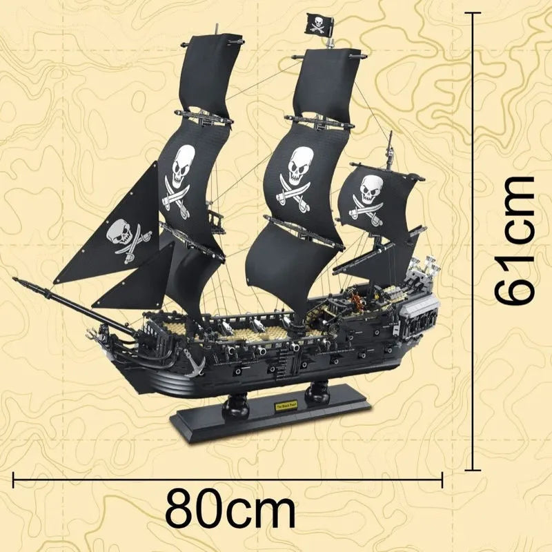 Building Blocks MOC Pirate Of The Caribbean Black Pearl Ship - 13