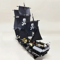 Thumbnail for Building Blocks MOC Pirate Of The Caribbean Black Pearl Ship - 6