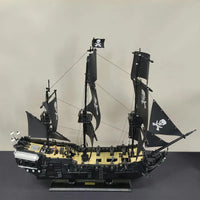 Thumbnail for Building Blocks MOC Pirate Of The Caribbean Black Pearl Ship - 9