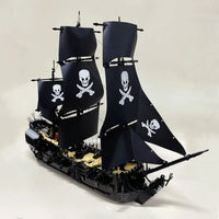 Thumbnail for Building Blocks MOC Pirate Of The Caribbean Black Pearl Ship - 4