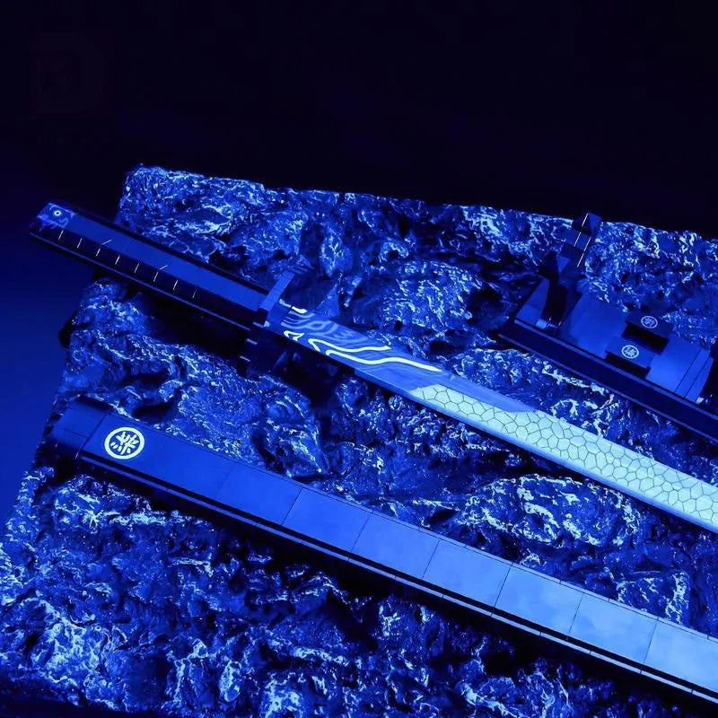 Building Blocks Creative Idea MOC Demon Slayer Luminous Sword Bricks Toy Construction Set Toys - 4
