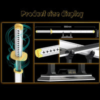 Thumbnail for Building Blocks Creative MOC Demon Zoro Wado Ichimonji Sword Bricks Toy Construction Set Toys - 4