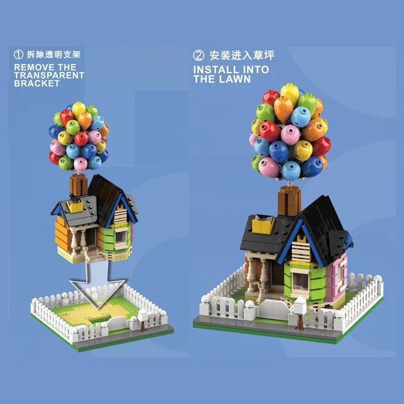 Building Blocks Creator Expert MOC Balloon House Bricks Toy 7025 Construction Set Toys - 3