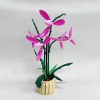 Thumbnail for Building Blocks Creator Flower Plant MOC Pot Cold Orchid Bricks Toys - 3