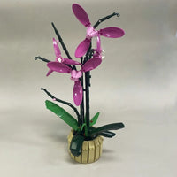 Thumbnail for Building Blocks Creator Flower Plant MOC Pot Cold Orchid Bricks Toys - 6