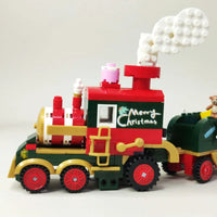 Thumbnail for Building Blocks Ideas Christmas Tree Santa Train LED Bricks Toy - 10
