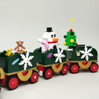 Thumbnail for Building Blocks Ideas Christmas Tree Santa Train LED Bricks Toy - 8