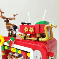 Thumbnail for Building Blocks Ideas Christmas Winter Santa TV LED Bricks Model Kids Toys - 4