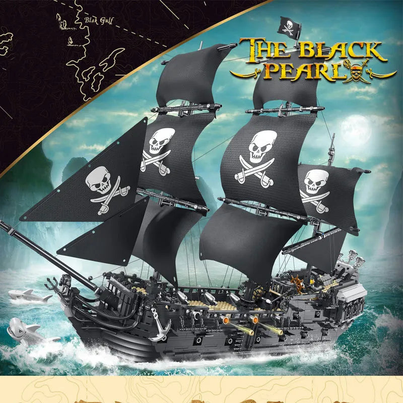 Building Blocks MOC 6001 Pirates Of Caribbean Black Pearl Ship Bricks Toys - 2