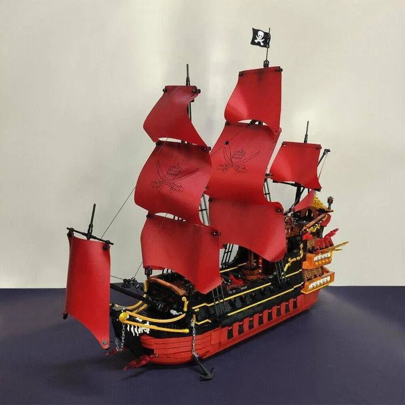 Building Blocks MOC 6002 Pirates Of Caribbean Queen Anne’s Revenge Ship Kids Toys - 1