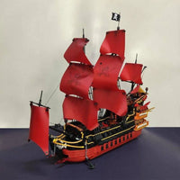 Thumbnail for Building Blocks MOC 6002 Pirates Of Caribbean Queen Anne’s Revenge Ship Kids Toys Construction Set Toys - 1