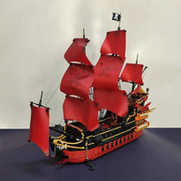Thumbnail for Building Blocks MOC 6002 Pirates Of Caribbean Queen Anne’s Revenge Ship Kids Toys - 1