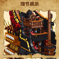 Thumbnail for Building Blocks MOC 6002 Pirates Of Caribbean Queen Anne’s Revenge Ship Kids Toys Construction Set Toys - 8