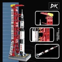 Thumbnail for Building Blocks MOC Apollo Saturn V Launch Tower Bricks Kids Toys 7022 - 3