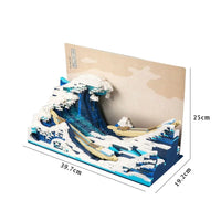 Mosaic Great Kanagawa Wave Building Blocks Set