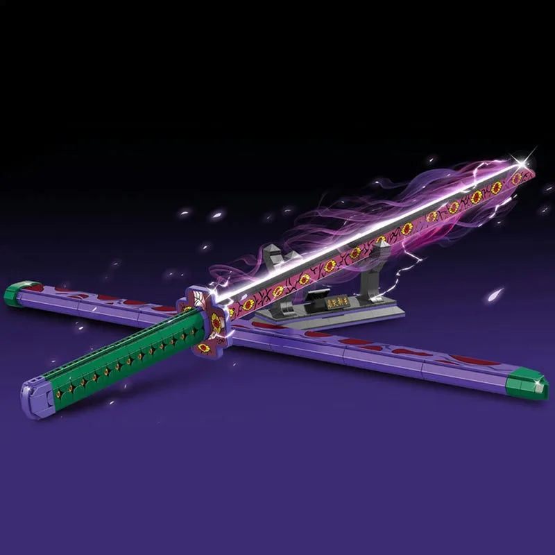 Building Blocks MOC Creative Demon Slayer Ghost Hunting Knife Bricks Toy Construction Set Toys - 2