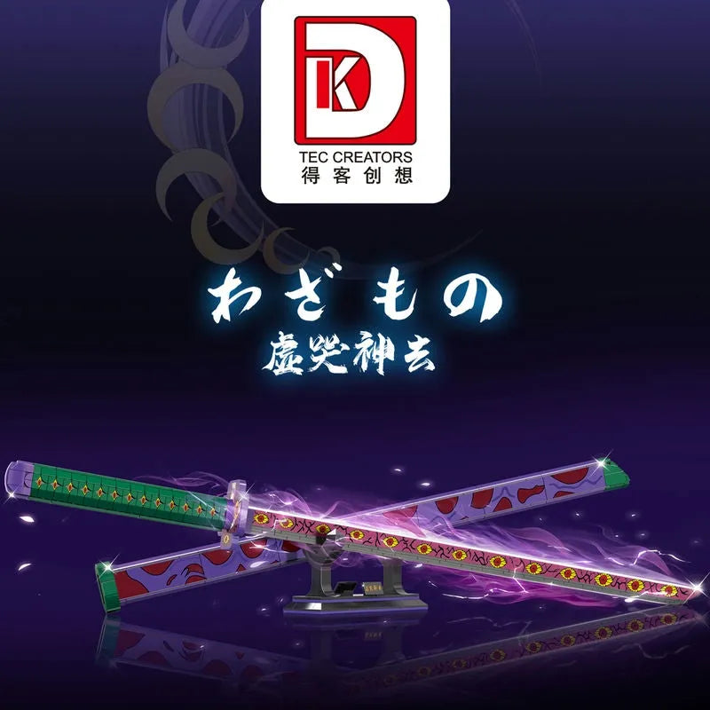 Building Blocks MOC Creative Demon Slayer Ghost Hunting Knife Bricks Toy Construction Set Toys - 3