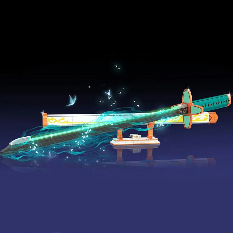 Building Blocks MOC Creative Demon Slayer Ghost Hunting Knife Bricks Toy Construction Set Toys - 6