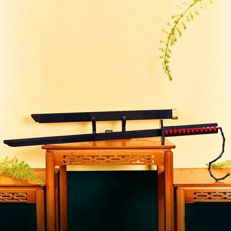 Katana Demon Japanese Knife Sword Bisento Model Building Blocks Moc Brick Cosplay Samurai Military Weapon Toys Kids Gifts
